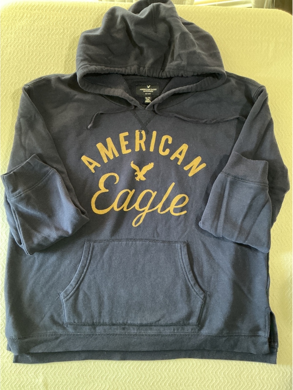 American Eagle Navy Blue Hoodie Sweatshirt XL